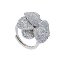 Ring Gogo Woman in Silver Cubic Zirconia 277183
